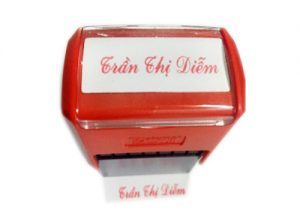 Làm con dấu tên giá rẻ tại huyện Lạc Dương